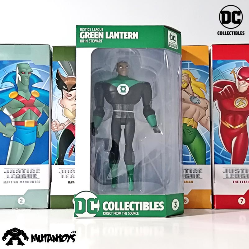 Figura Green Lantern John Stewart Justice League Animated DC Collectibles 02