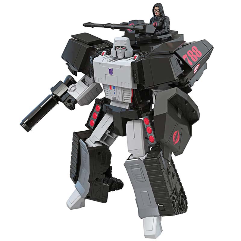 Figura Transformers x G.I.Joe Mash-Up Megatron H.I.S.S. Tank Cobra and Baroness Hasbro - Imagen 2