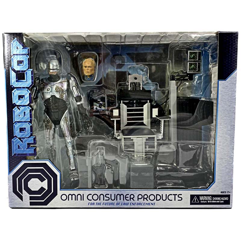 Figura Ultimate Battle Damaged RoboCop with chair RoboCop Neca 01