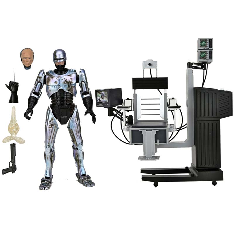 Figura Ultimate Battle Damaged RoboCop with chair RoboCop Neca 02