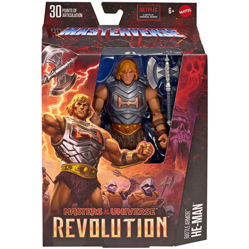 Figura He-Man Battle Armor Masters Of The Universe Revolution Masterverse Mattel 01