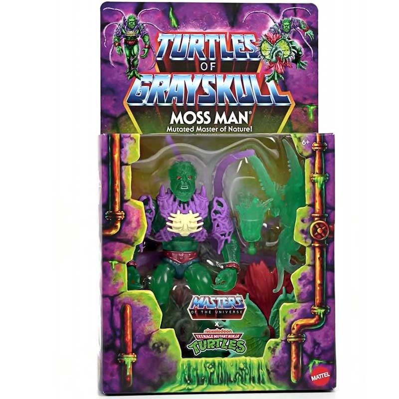 Figura Deluxe Mutated Moss Man MOTU x TMNT Turtles of Grayskull Mattel 01