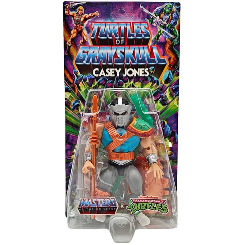 Figura Casey Jones MOTU x TMNT Turtles of Grayskull Mattel 01