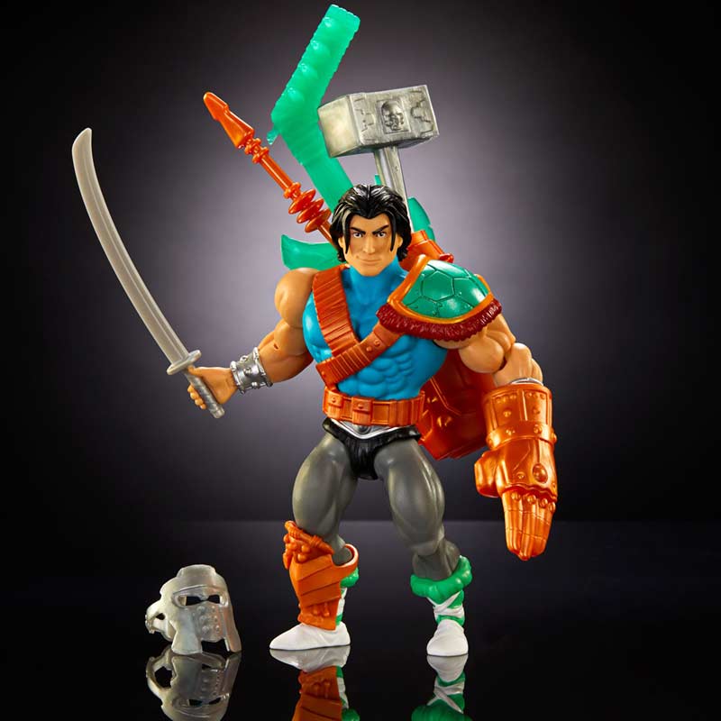Figura Casey Jones MOTU x TMNT Turtles of Grayskull Mattel 03