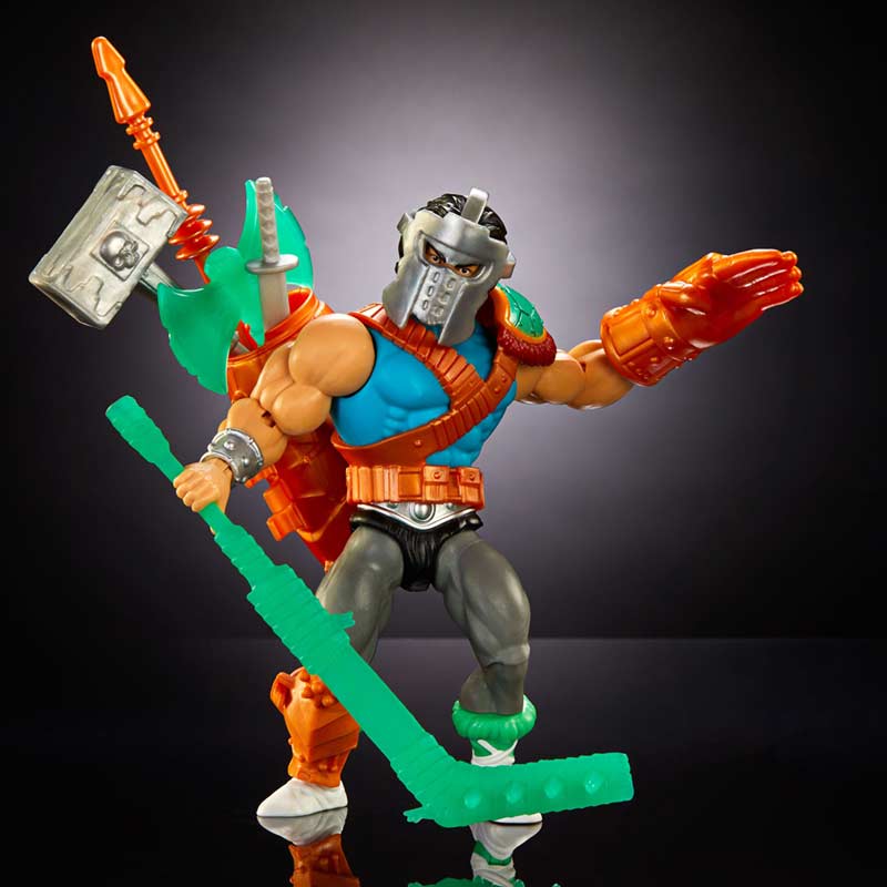 Figura Casey Jones MOTU x TMNT Turtles of Grayskull Mattel 04