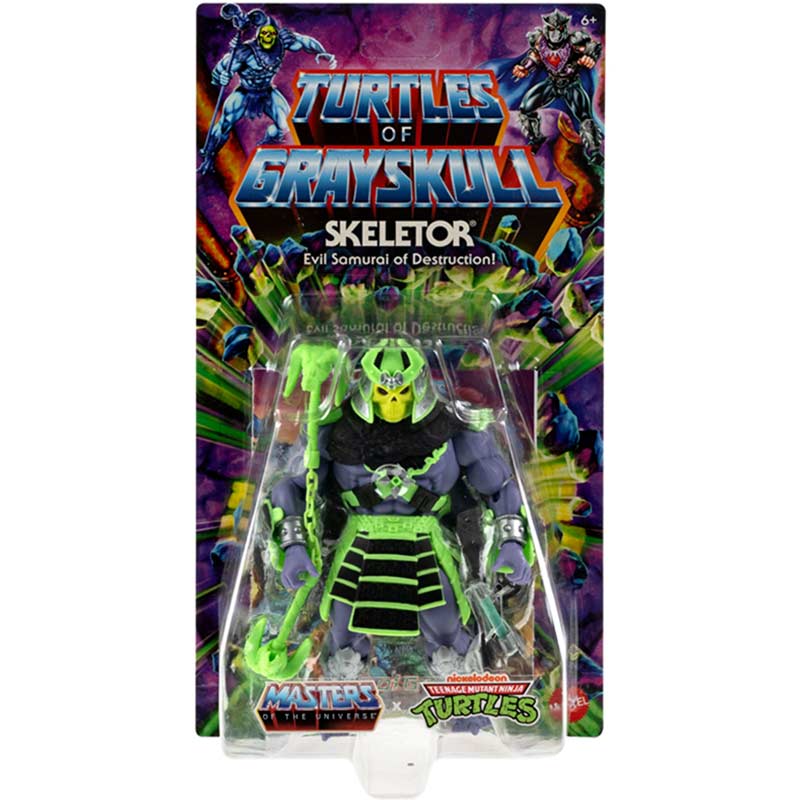 Figura Skeletor MOTU x TMNT Turtles of Grayskull Mattel 01