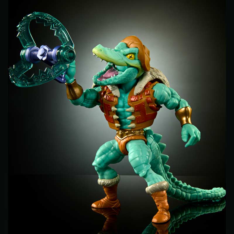 Figura Leatherhead MOTU x TMNT Turtles of Grayskull Mattel 03