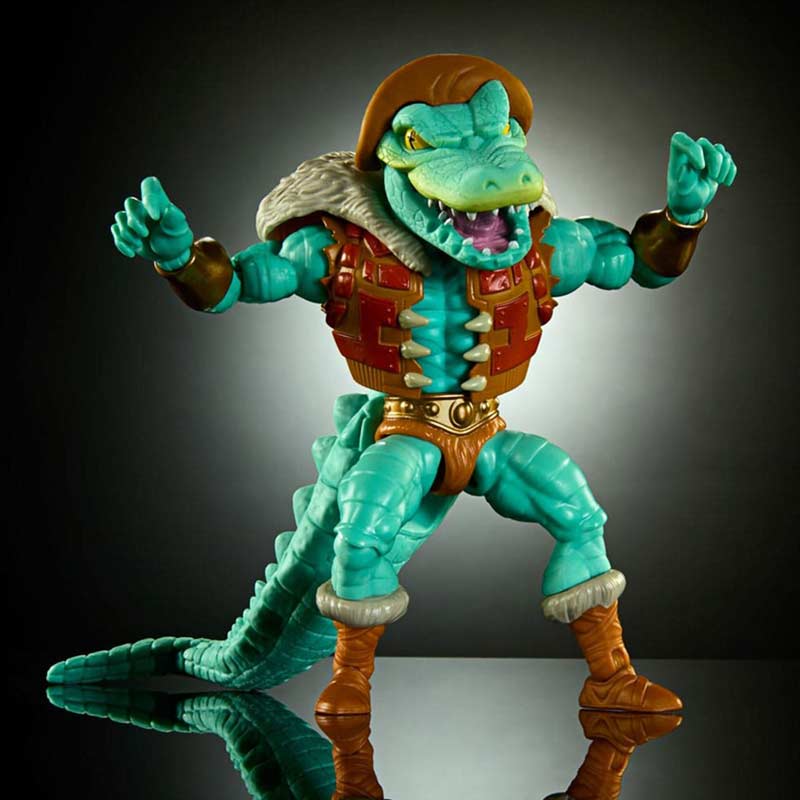Figura Leatherhead MOTU x TMNT Turtles of Grayskull Mattel 04
