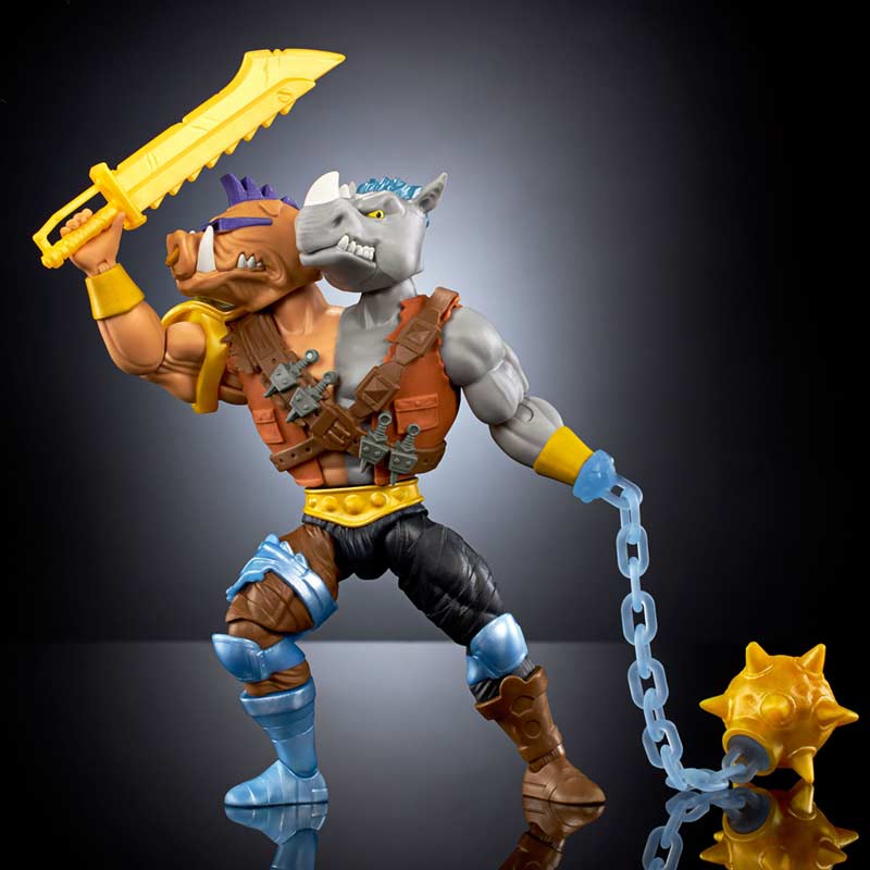 Figura Deluxe 2-bopsteady MOTU x TMNT Turtles of Grayskull Mattel 04