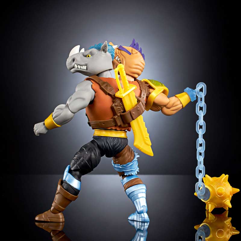 Figura Deluxe 2-bopsteady MOTU x TMNT Turtles of Grayskull Mattel 06
