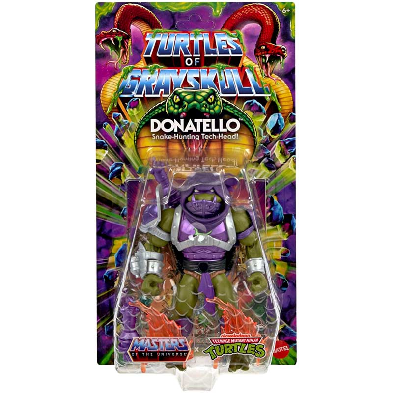 Figura Donatello MOTU x TMNT Turtles of Grayskull Mattel 01