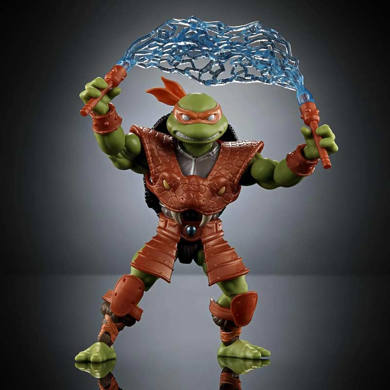 Figura Michelangelo MOTU x TMNT Turtles of Grayskull Mattel 04