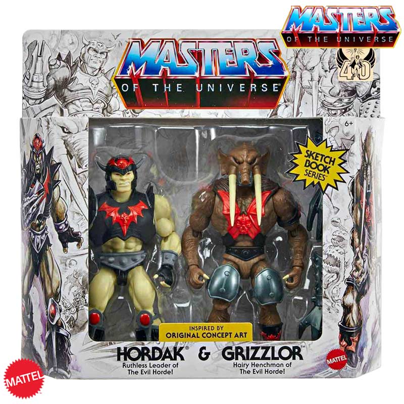 Pack Figuras Horde Invasion Masters Of The Universe Origins Sketch Book Series Mattel 01