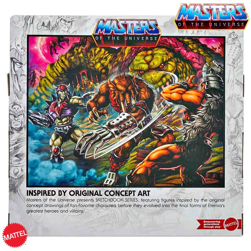 Pack Figuras Horde Invasion Masters Of The Universe Origins Sketch Book Series Mattel 06