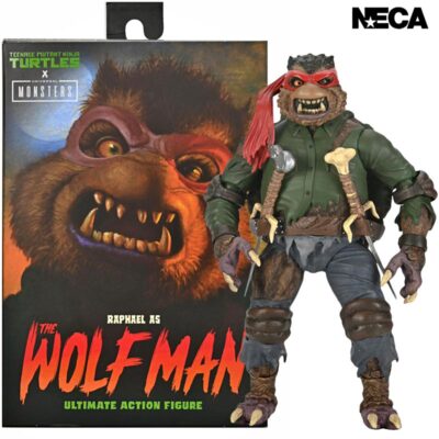 Figura Ultimate Raphael As The Wolfman TMNT x Universal Monsters Neca 01