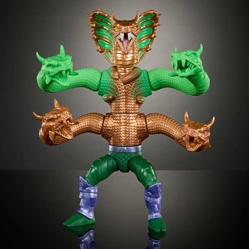 Figura Deluxe King Hiss MOTU x TMNT Turtles of Grayskull Mattel 03
