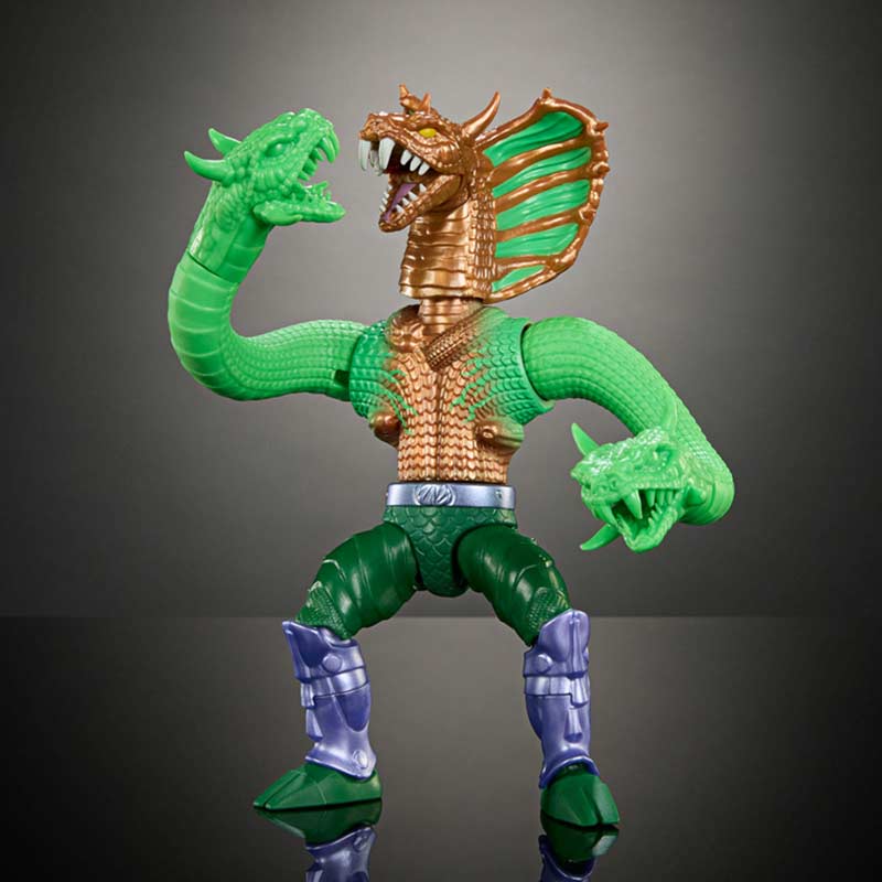 Figura Deluxe King Hiss MOTU x TMNT Turtles of Grayskull Mattel 05