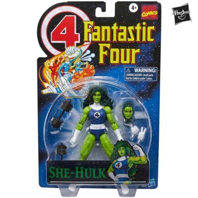 Figura She-hulk Fantastic Four Marvel Legends Series Retro Collection Hasbro 01