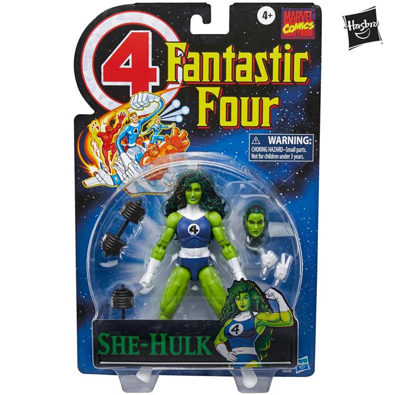 Figura She-hulk Fantastic Four Marvel Legends Series Retro Collection Hasbro 01