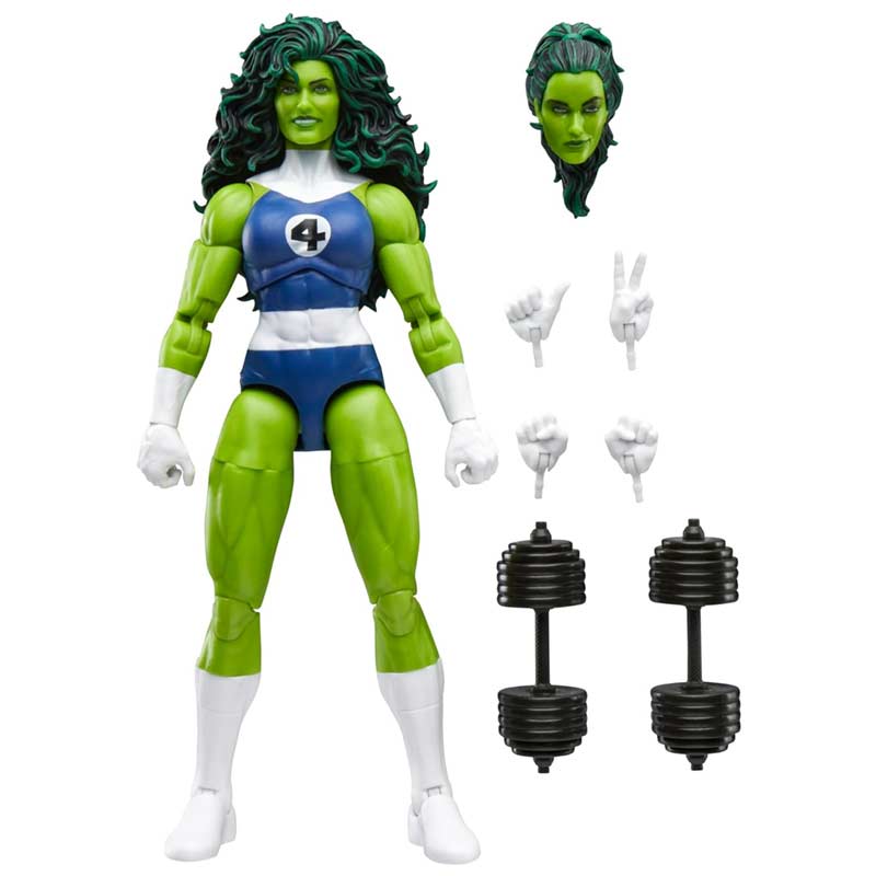 Figura She-hulk Fantastic Four Marvel Legends Series Retro Collection Hasbro 02