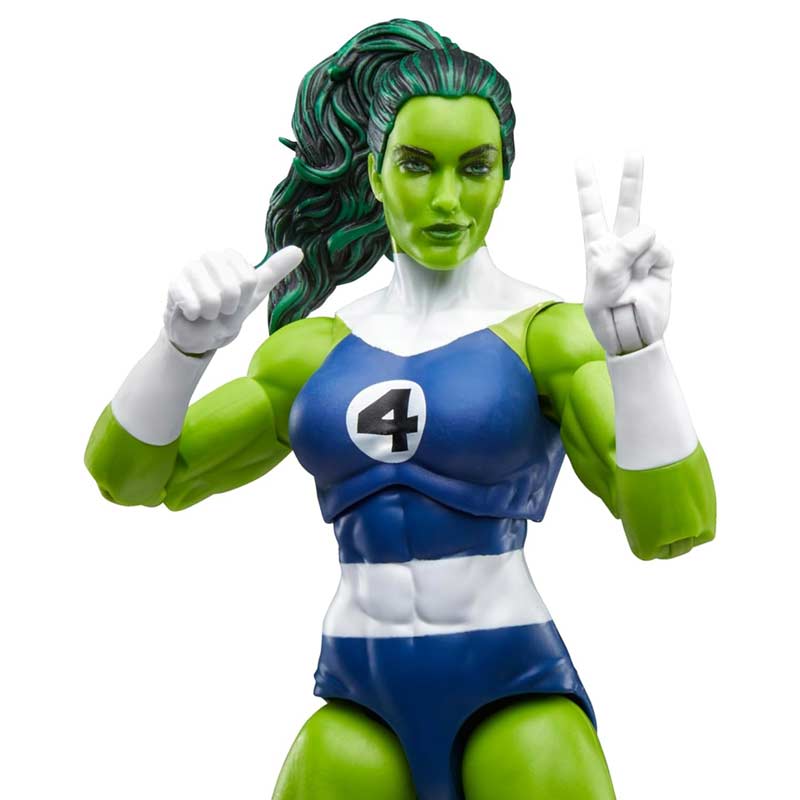 Figura She-hulk Fantastic Four Marvel Legends Series Retro Collection Hasbro 05