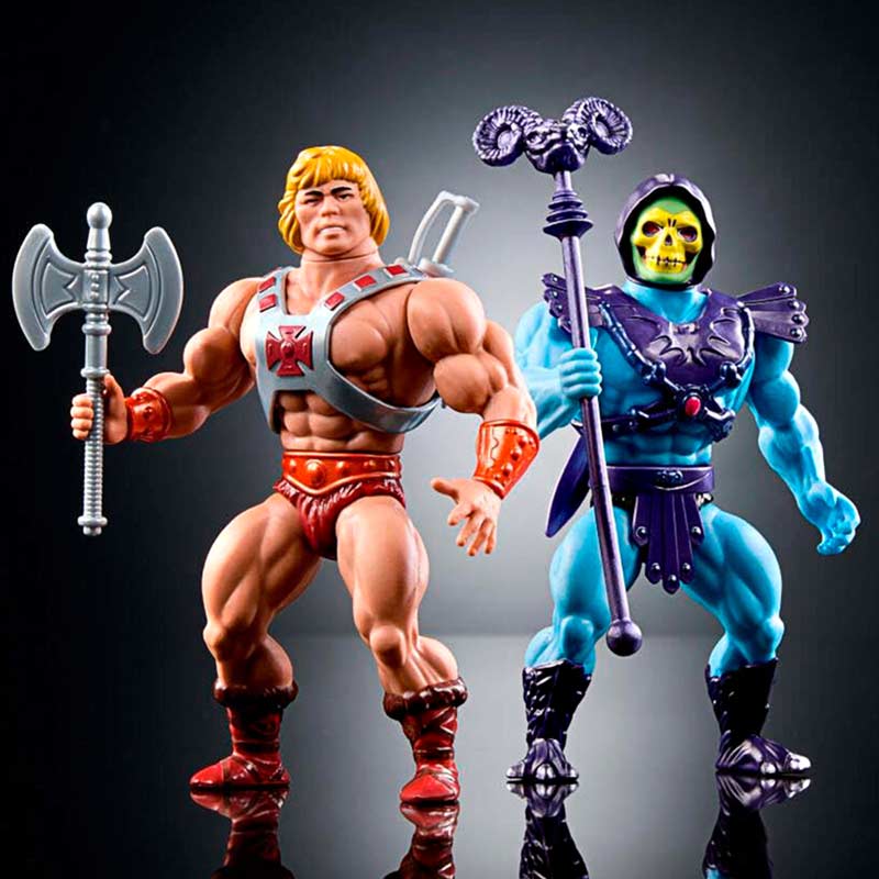 Pack Figuras Retro He-Man y Skeletor Masters Of The Universe Origins 80 Aniversario Mattel 03