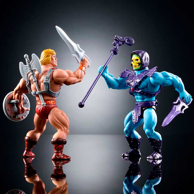 Pack Figuras Retro He-Man y Skeletor Masters Of The Universe Origins 80 Aniversario Mattel 05