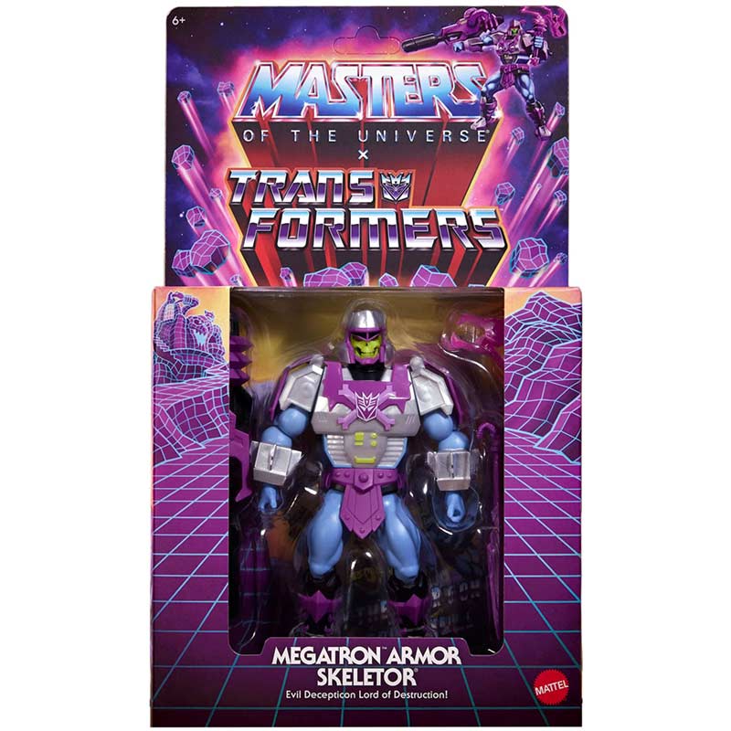 Figura Megatron Armor Skeletor Masters Of The Universe X Transformers Mattel 01