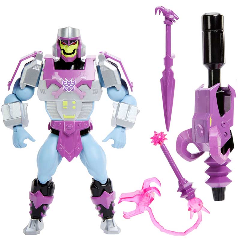 Figura Megatron Armor Skeletor Masters Of The Universe X Transformers Mattel 02