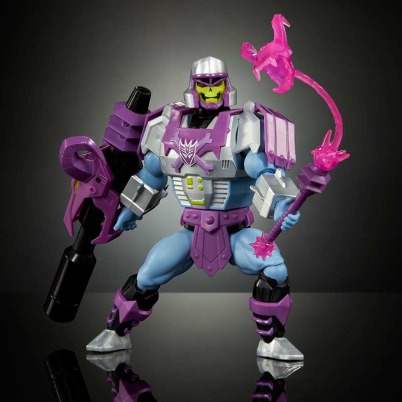 Figura Megatron Armor Skeletor Masters Of The Universe X Transformers Mattel 04