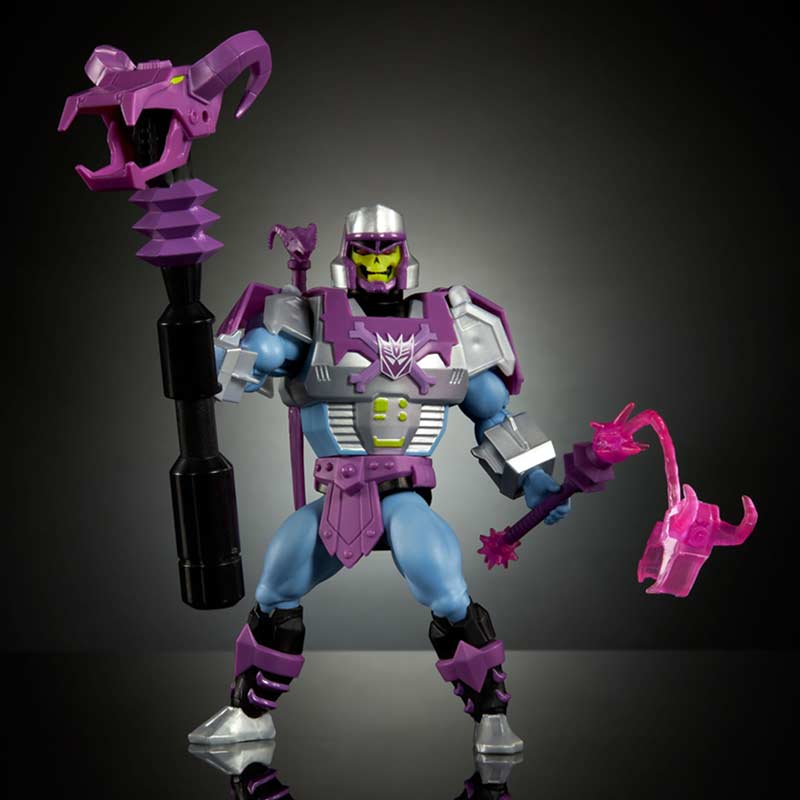 Figura Megatron Armor Skeletor Masters Of The Universe X Transformers Mattel 06