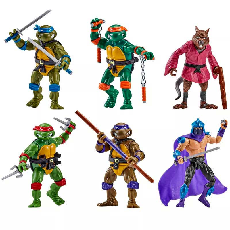 Pack 6 Figuras Turtles Ninja 1988 Remastered Heo EU Exclusive Playmates 02