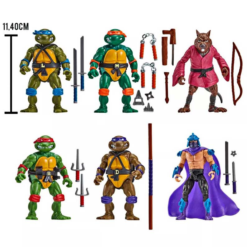 Pack 6 Figuras Turtles Ninja 1988 Remastered Heo EU Exclusive Playmates 03