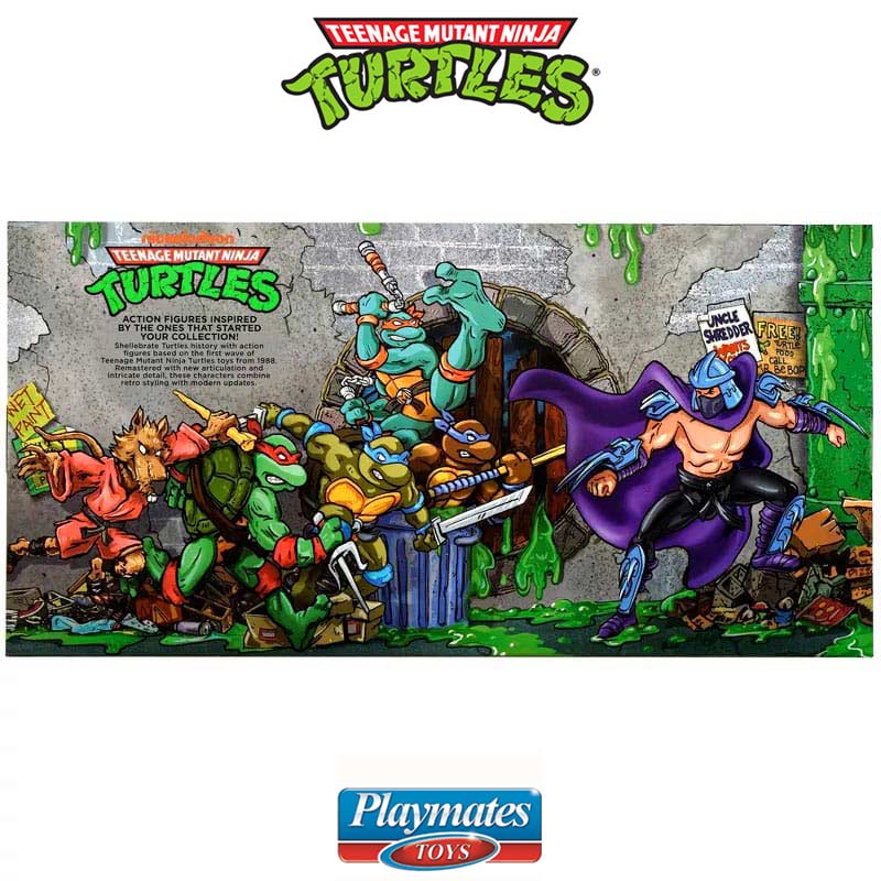 Pack 6 Figuras Turtles Ninja 1988 Remastered Heo EU Exclusive Playmates 10