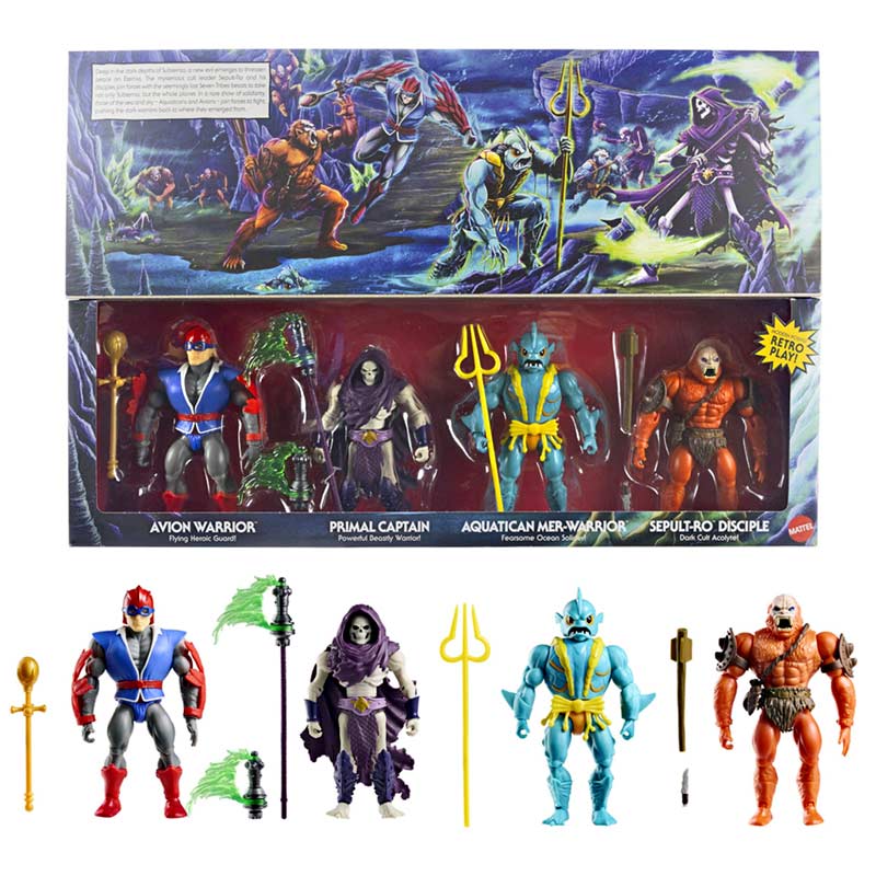 Pack Figuras Battle For Subternia Masters Of The Universe Origins Mattel 01