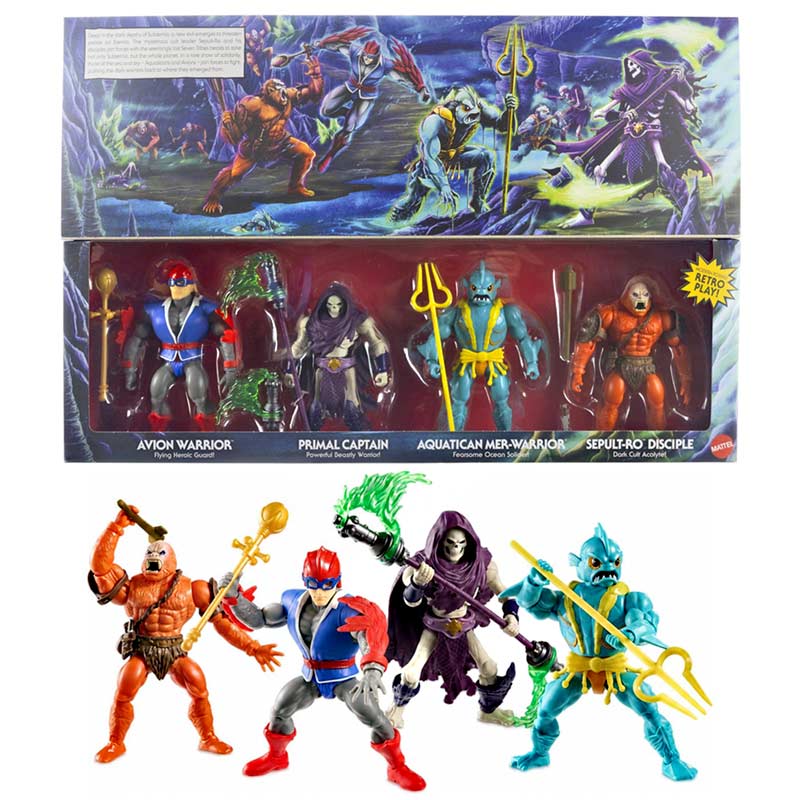 Pack Figuras Battle For Subternia Masters Of The Universe Origins Mattel 03