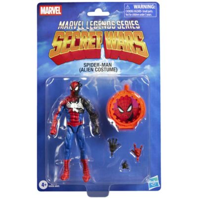 Figura Spider-Man Alien Costume Secret Wars Marvel Legends Series Hasbro 01
