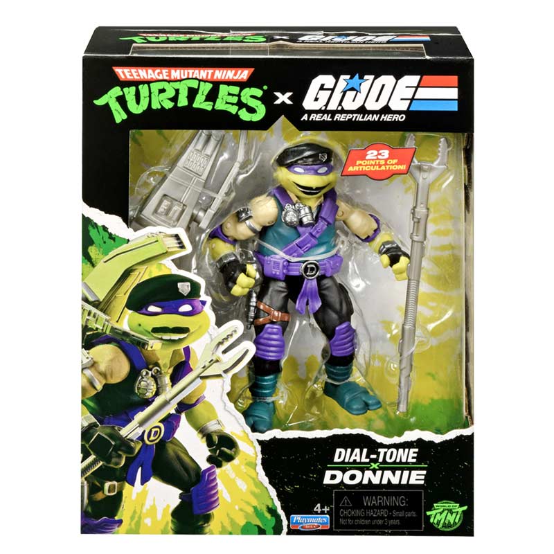 Figura Donatello x Dial-Tone Tmnt X G.I.Joe Crossover Classics Playmates 01