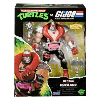 Figura Krang Droid x Destro Tmnt X G.I.Joe Crossover Classics Playmates 01