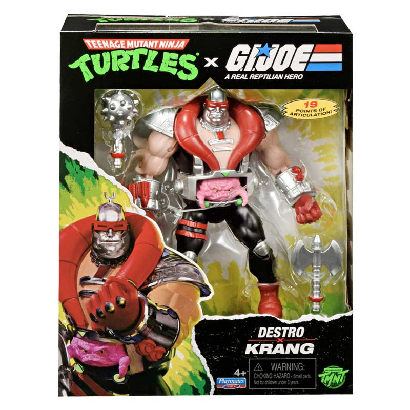 Figura Krang Droid x Destro Tmnt X G.I.Joe Crossover Classics Playmates 01