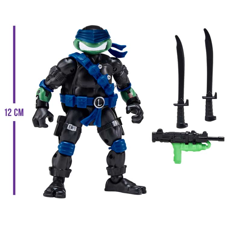 Figura Leonardo x Snake Eyes Tmnt X G.I.Joe Crossover Classics Playmates 02