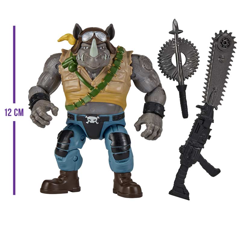Figura Rocksteady x Dreadnok Buzzer Tmnt X G.I.Joe Crossover Classics Playmates 02