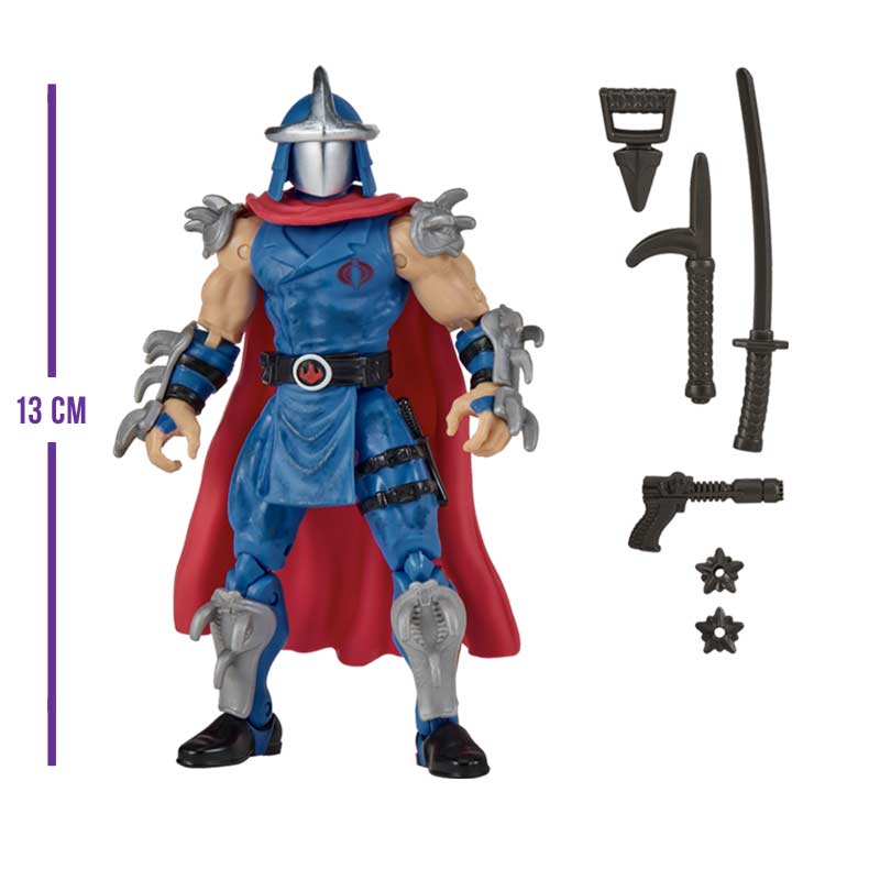 Figura Shredder x Cobra Commander Tmnt X G.I.Joe Crossover Classics Playmates 02
