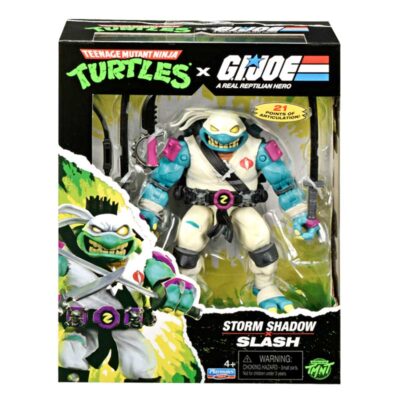 Figura Slash x Storm Shadow Tmnt X G.I.Joe Crossover Classics Playmates 01