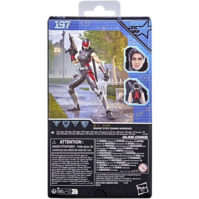 Figura Snake Eyes Dawn Moreno Gijoe Classified Series Hasbro 11