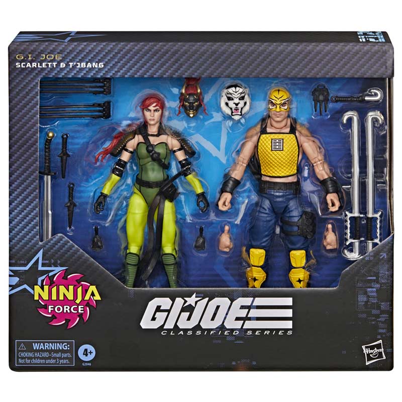 Pack Figuras Scarlett & T´jbang Ninja Force Gijoe Classified Series Hasbro 01