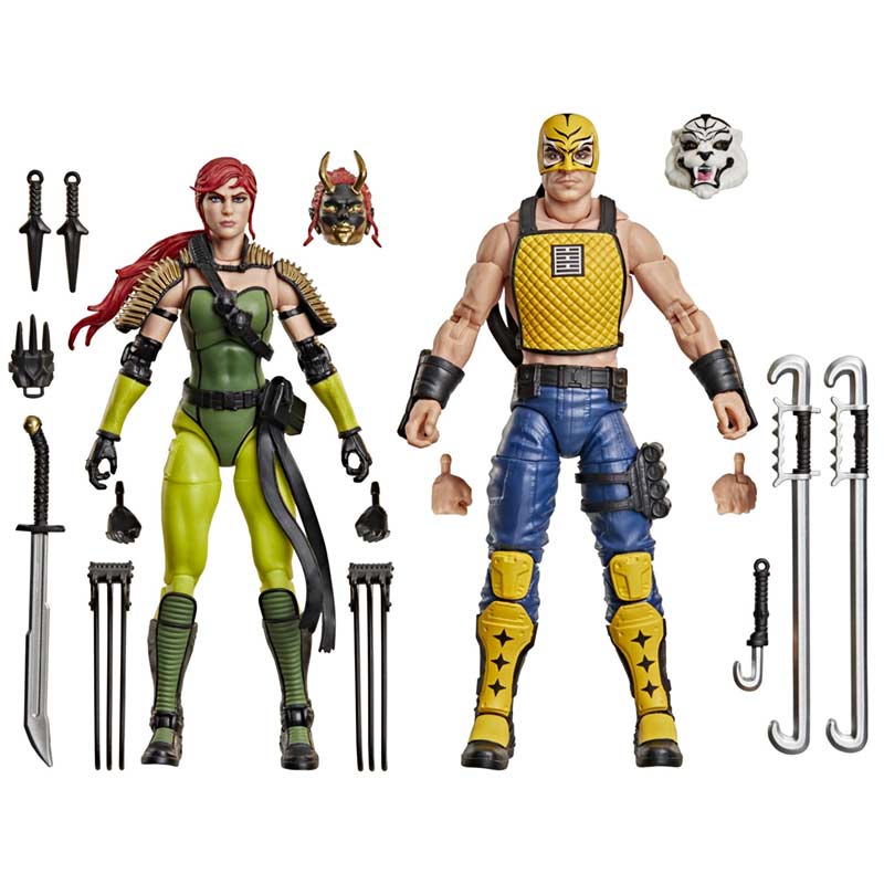 Pack Figuras Scarlett & T´jbang Ninja Force Gijoe Classified Series Hasbro 02