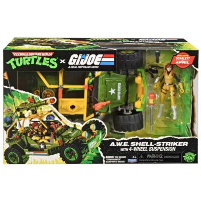 Vehículo A.W.E. Shell-Striker and Scarlett-x-April Tmnt X G.I.Joe Crossover Classics Playmates 01