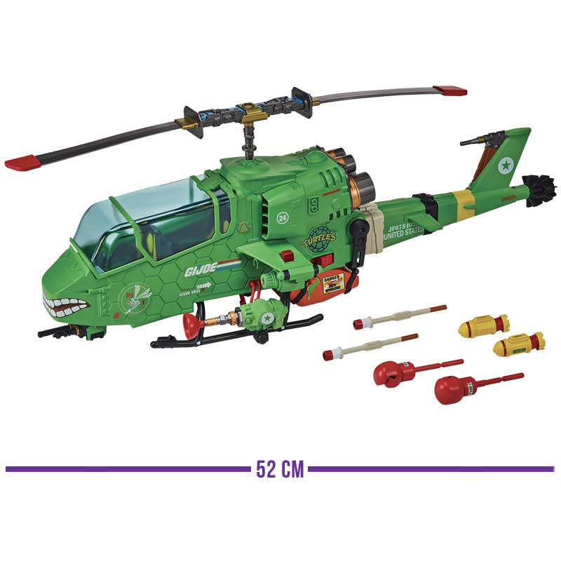 Vehículo Turtle-Fly Copter Tmnt X G.I.Joe Crossover Classics Playmates 02