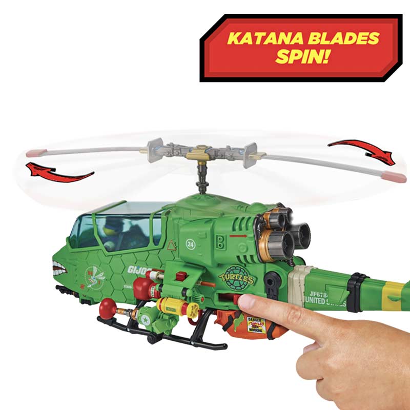 Vehículo Turtle-Fly Copter Tmnt X G.I.Joe Crossover Classics Playmates 04